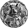 A spinning globe icon from the artwork for The Bounded World